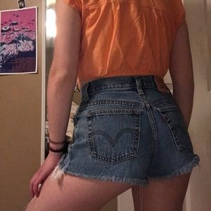 Levi’s high waisted shorts